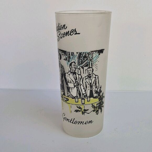 Vintage Libbey Frosted Plantation Series Set Of 2 Tall Iced Tea Cocktail Glasses - Picture 3 of 5